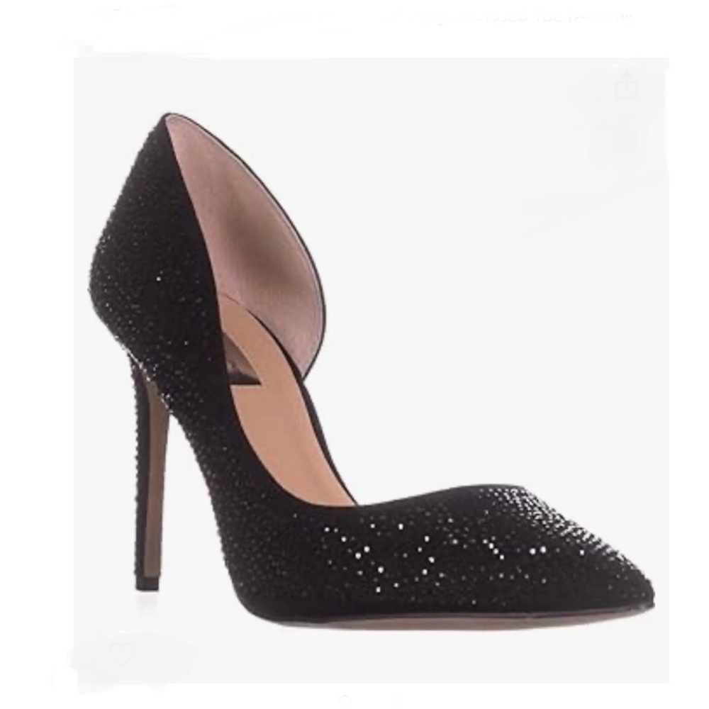 I.N.C. International Concepts, Kenjay4 Blk, Cushioned Rhinestone, Black, 5
